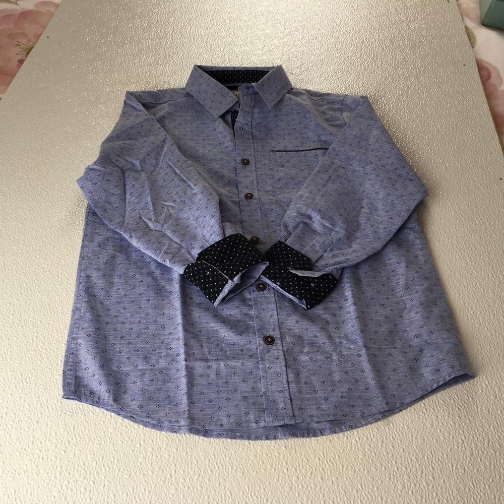 Level Ten Boy's Shirt Blue color size Small(8) g19